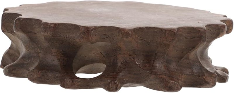 قاعدة عرض جليفي المصقولة الناعمة من الخشب الصلب للتماثيل والمزهريات والحرف اليدوية - Image 1